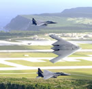 B-2 and F-15s