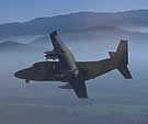 C-212 plane over Chilean Mountains