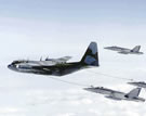 CC-130 Refuels CF-18s