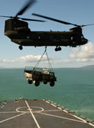 CH-47 Australian Unimog HMAS Kanimbla