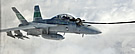 EA-18G refuels