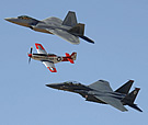 AIR F-15E P-51 F-22A