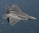 F-22 inverted