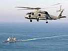 SH-60F Over CG-55