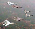 SU-30 F-15 Mirage-2000 Formation