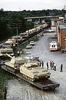LAND M2 M109 M1A1 HBCT Rail Delivery 1991