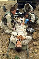 Corpsman near Baghdad