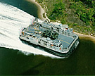 US Navy LCAC Brushes Shoreline