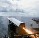 SAM Mk-44 Firing RIM-116 RAM