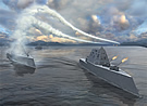 DDG-1000 2 Ships Firing Concept