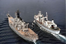 HMCS Protecteur and USS Wisconsin 1991
